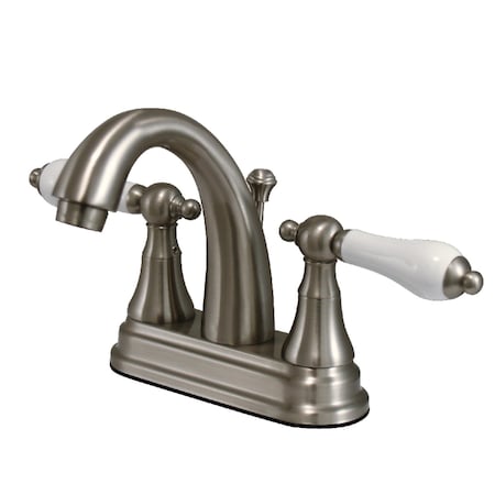 Kingston Brass KS7618PL 4" Centerset Bathroom Faucet, Brushed Nickel KS7618PL